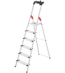 Resim Hailo L80 Comfortline 6 Basamaklı Alüminyum Merdiven 