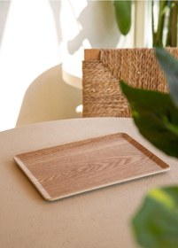 Resim The Mia Natura Kaydırmaz Ahşap Tepsi 27x20 Cm 