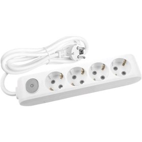 Resim Viko Eko 4'lü Anahtarlı Topraklı Çocuk Korumalı Grup Priz 10 M 