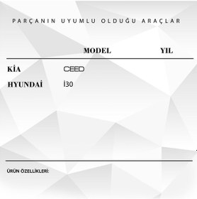 Resim Kia Ceed - Hyundai İ30 için Sunroof Bademi 4'lü Set 