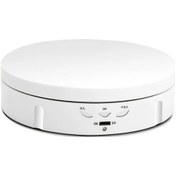 Resim Chuangyinshop Beyaz 3 Kademeli Döner Sergi Standı 22.05lb Kapasiteli Usb Masaüstü Beyaz 