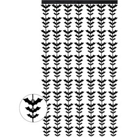 Resim Dekoratif Yarasa Dize Bayrak Kapı Perdesi Parti Sahne Düzeni Sahne Siyah 