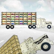 Resim Woodbu Ahşap Akçaağaç Renk 40 Araçlık Hobi Araba Rafı (Hot Wheels, Matchbox) 