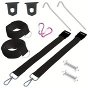 Resim Turcoshop11 Fiamma Tip S Tente Bağlama Kiti Siyah F35 F45 F65 Karavan Kamp 1 Set 