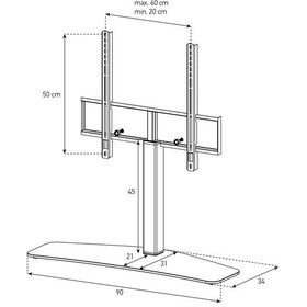 Resim Sonorous Pl 2345 40''- 65" LED & LCD Televizyon Tv Masa Üstü Sehpası 