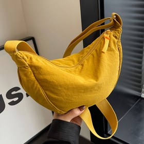 Resim Kadınlar İçin Ayarlanabilir Askılı Çapraz Vücut Çantası - Hardal Sarısı, Fermuarlı Klasik Günlük Çanta, Telefon Cüzdan Organizatörü - Lily Kadın Omuz Çantası, Seyahat Aksesuarı, Katlanır Tasarım, Polyester Astar, Minimalist Stil, Hafif Yapı, Günlük Kullanım 