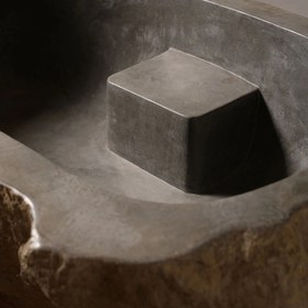 Resim Riverstone Yuvarlak Basamaklı Taş Küvet 200 cm 