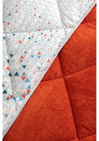 Resim Evoria Battal Boy Lüx Wellsoft Yorgan Çift Taraflı - 2 Adet Yastık Kılıflı Yorgan Seti 215x235 Cm Turuncu 