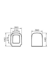 Resim VitrA Klozet Kapağı. S20. Duroplast 77 - 003 - 009 