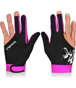 Resim Pairuidaisi Bilardo Eldivenleri Bilardo Snooker Siyah Sekiz Kaymaz Üç Parmak Açık Parmak Profesyonel Yüksek Dereceli Ince Eğitim Aksesuarları (Yurt Dışından) 