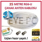 Resim 35 Metre Merkezi Sitem Uyumlu Uydu Kablosu Full Hd 4K 3D Rg6 