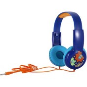 Resim Vkemall 3-16 Yaş Çocuklar İçin Kulaklıklı Müzik Kulaklığı, 85db Güvenli Ses, Genişletilebilir Başlık, Mavi Robot Desenli 3.5mm Kablolu Kulaklık 10" 