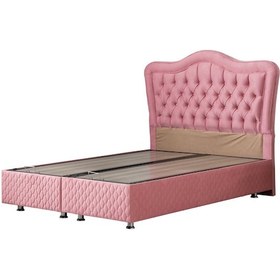 Resim Setaymobilya Baza, Camelli Çift Kişilik Pembe Baza + Başlık, Setay 