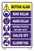 Resim vizyon trafik Mutfak Alanı 70x100 Cm Dekota 