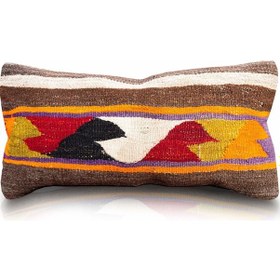 Resim Vintage Kilimli Yastık Kılıfı Pllwrec2458 - 30x60 