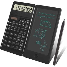 Resim gl00my POLEXP Katlanabilir Bilimsel Hesap Makinesi with Silinebilir LCD Ekran 