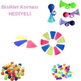 Resim Bisiklet Korna Bisiklet Jant Süsü Seti Bisiklet Kalp Bon Çok Renkli 