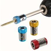 Resim 3 Parça Manyetik Bit Tutucu Seti - 1/4 Batch Kafa, Üstün Tornavida Bit Performansı İçin Kaymaz Alaşım Elektromanyetik Halkalar 