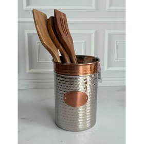 Resim Rossev Bakır Detaylı Paslanmaz Çelik Kaşıklık 