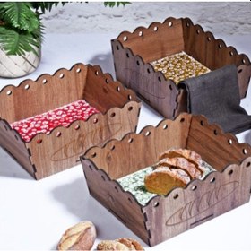 Resim Kosova Atk026 Ahşap Ekmeklik Kahverengi 