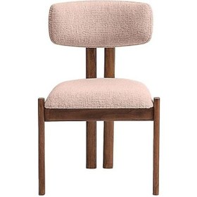 Resim Espoo İskandinav Ahşap Bohem Sandalye Ceviz - Krem 