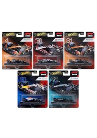Resim Hot Wheels F1 Formula 1 Yarış Premium Arabalar 5'li Set 