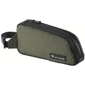 Resim Dashanshop West Bıkıng 1l Yeşil Hafif Bisiklet Ön Torbası Dayanıklı Ve Pratik Yeşil 