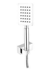 Resim Fause Mafsallı El Duş Takımı Çelik Başlık Kms104 Krom 