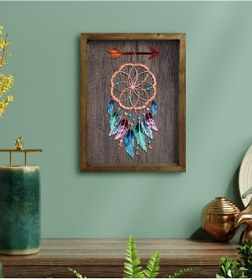 Resim Bk Home Rüya Kapanı Tasarımlı Doğal Masif Ahşap Çerçeveli Tablo-1 (551089864) 