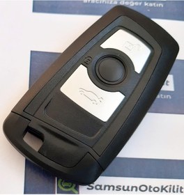 Resim Bmw Uyumlu Smart Anahtar Kabı Kumanda Kabı 3 Buton 