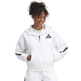 Resim adidas Z.N.E. Full-Zip Kadın Beyaz Günlük Stil Eşofman Üstü JE7849 