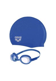Resim Arena Pool Jr Set Çocuk Yüzücü Bone Ve Gözlük Mavi 9242370 Mavi 