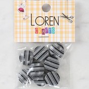 Resim Loren Crafts 8'li Desenli Düğme - 1098 
