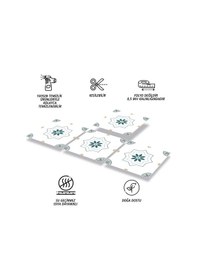 Resim Kendinden Yapışkanlı Casablanca Desenli Pvc Karo 30x30 Cm 11 Adet 1m2 