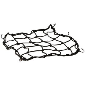 Resim Moveevo Motorsiklet, Elektrikli Bisiklet Çanta Ağı - 30x30cm Siyah, Dayanıklı Kord, 6 Kanca, Kask Ve Bagaj Taşıma, Sabit Tutucu Aksesuar 