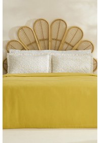 Resim Karaca Home Lina Bambu Tek Kişilik Pike Takımı Sarı Sarı 