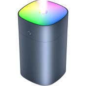 Resim 400 ml Ultrasonik Hava Nemlendirici Ortam Nemlendirici Işıklı Hava Nemlendirici Buharlı Nemlendirici Buhar Makinesi ve Aroma Difüzörü H2O Nemlendirici Oda Nemlendirici Hava Temizleyici (Siyah) 