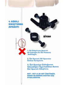 Resim Salıncak Yeni Nesil Plaj Şemsiyesi Boru Sıkıştırma / Birleştirme Aparatı 