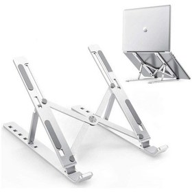 Resim Katlanır Alüminyum Notebook Standı Ayarlı Laptop Tutucu Apple Uyumlu MacBook 