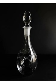Resim İnci Köşeli Desen El Yapımı Kaliteli Taş Kulanılmıştır Paşabahçe Karaf 1200 Cc 