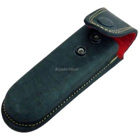 Resim Toptan Bulurum Hakiki Deri Çakı Kılıfı No5 15 cm, Kemerlikli 