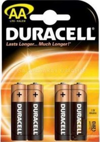 Resim Duracell Aa Kalem Pil 4 Lü Kartela 