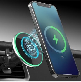 Resim Ixtech Ix-cc016 Magsafe Mıknatıslı Kablosuz Araç Tutucu Şarj Cihazı 15w 