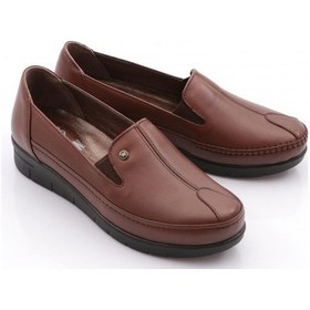 Resim Dgn 1001 Kadın Comfort Ayakkabi Taba 