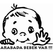 Resim BeDesign Arabada Bebek Var Beyaz 