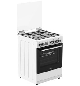 Resim Tecna TF 723WBR 60 L Turbo Fanlı 3 Gözü Gaz +1 Gözü Wok Ocaklı Tam Boy Solo Fırın 