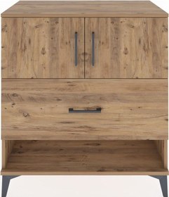 Resim Hyperion Şifonyer Tek Raflı Tek Çekmeceli 2 Kapaklı 88x44x96 ... Çam 