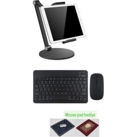 Resim Acer Iconia M10 10.1" Uyumlu Stand Ayarlanabilir Klavye Mouse Set 