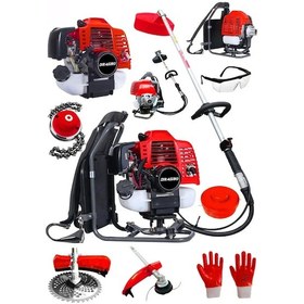 Resim Dragro Gt9004 20 Hp Kırmızı Sırt Tipi Benzinli Motorlu Ot Çalı Tırpanı Çim Biçme Makinesi Tirpan 