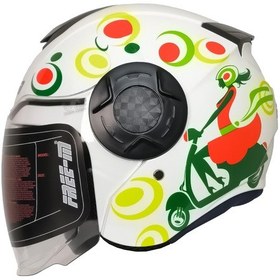 Resim Free-m 665 Spring Woman Yazlık Motosiklet Kaskı Çok Renkli 